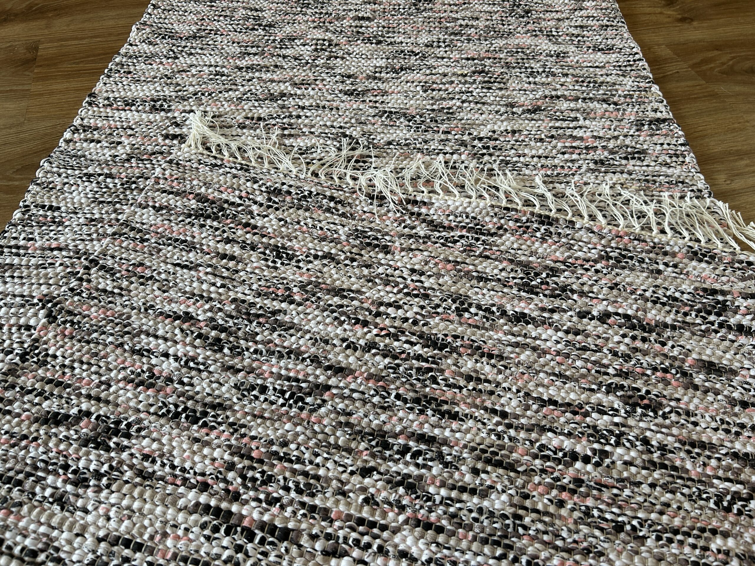 0,72 x 1,76 Valge-beeži-roosa kirju - Image 2